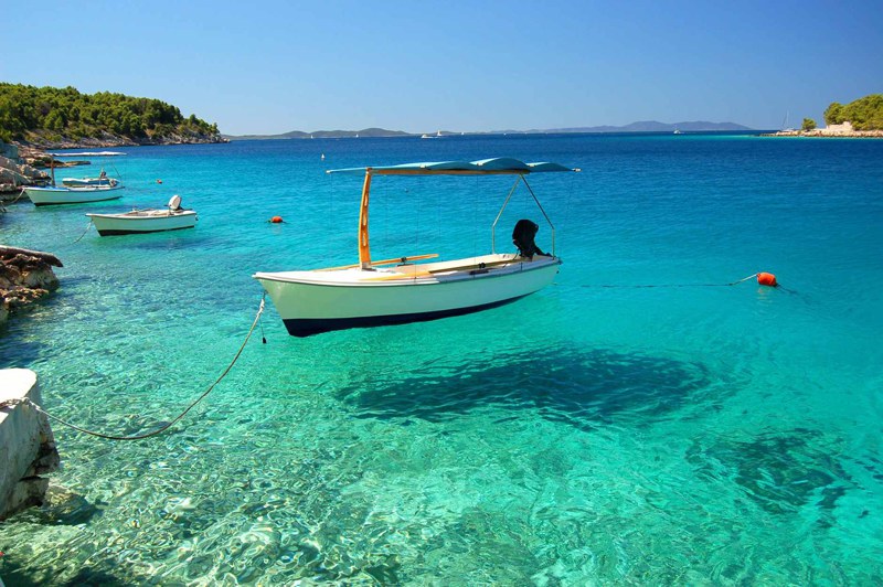 Water in Meditteranean sea Greece